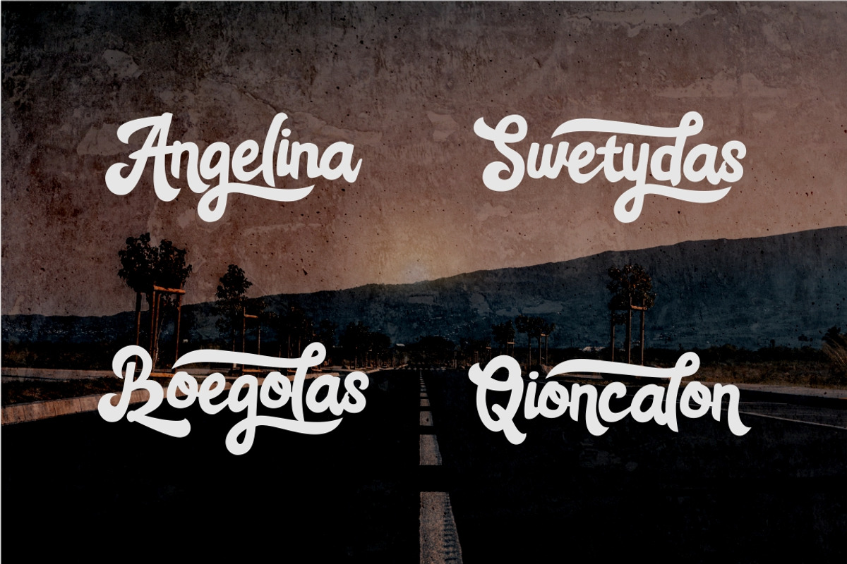Amegach Vintage Retro Font, a Script Font by suhadidesign (Photo 6 of 8)