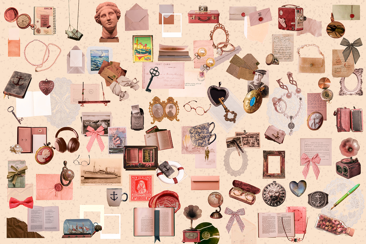Seaside Diary Coastal Collage Kit, an Object Graphic by JulsIst (Photo 6 of 10)