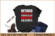 Retired Firefighter Make The Cut SVG, an Illustration by Handy Arts Studio (Thumbnail 2 of 3)