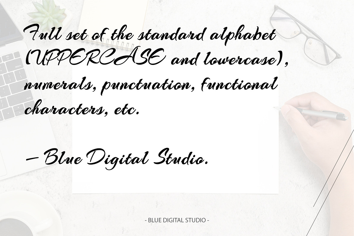 Hawaii Creativity Script Font, a Script Font by Blue Digital Studio (Photo 2 of 8)