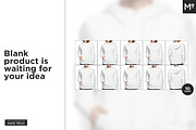 10xWomen & Men Hoodie Types Mock-ups, a Hoody Mockup by Mocca Mockups Store (Thumbnail 3 of 15)