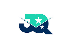 JQ or QJ logo and icon design