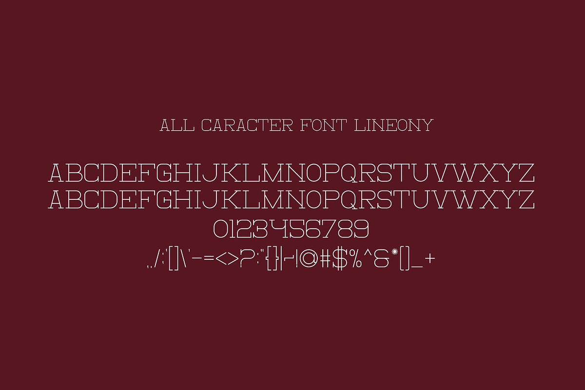 Lineony, a Font by riotama85 (Photo 2 of 6)