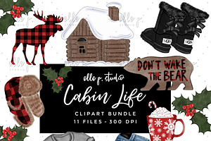 Cabin Life Clipart Bundle