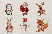 Christmas watercolor, an Illustration by Art Loft (Thumbnail 2 of 5)