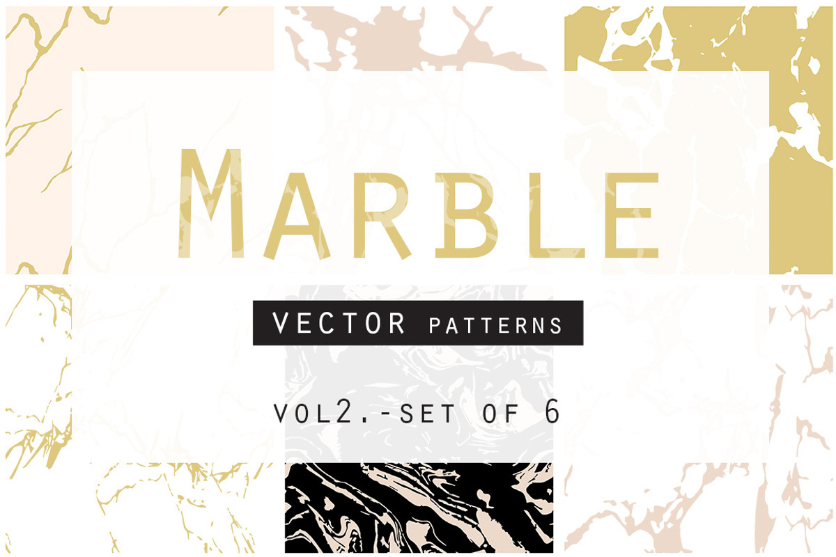 Marble Seamless Vector Patterns - 2, a Pattern Graphic by Youandigraphics