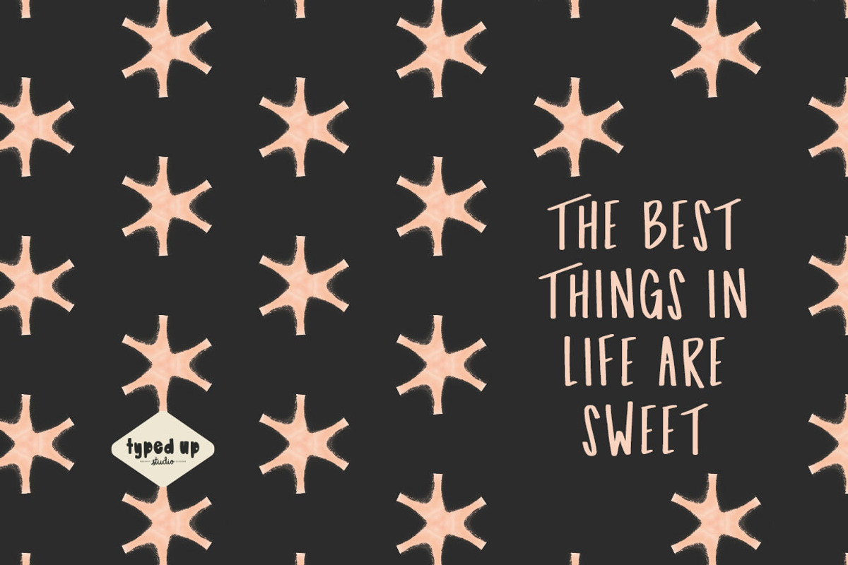Poppyseed | Handwritten Sans Font, a Sans Serif Font by Typed Up Studio (Photo 2 of 12)