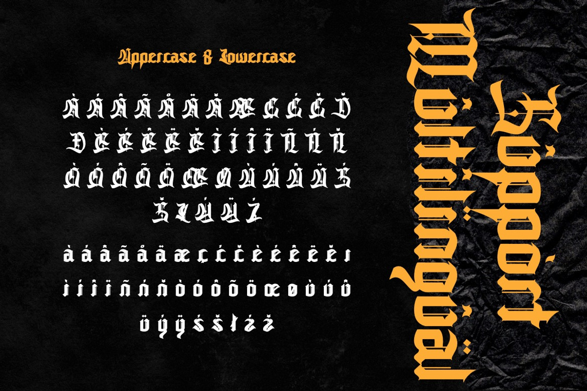 Mavient - Classic Blackletter Font, a Blackletter Font by Dhabee (Photo 10 of 16)