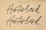 Hunterland, a Script Font by AMINMARIO (Thumbnail 6 of 9)
