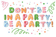 Balloon color bitmap font, a Font by Malena (Thumbnail 4 of 5)