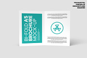 Bi-Fold A5 Brochure Mock-up, a Books & Magazine Mockup by Illusiongraphic (Thumbnail 2 of 25)