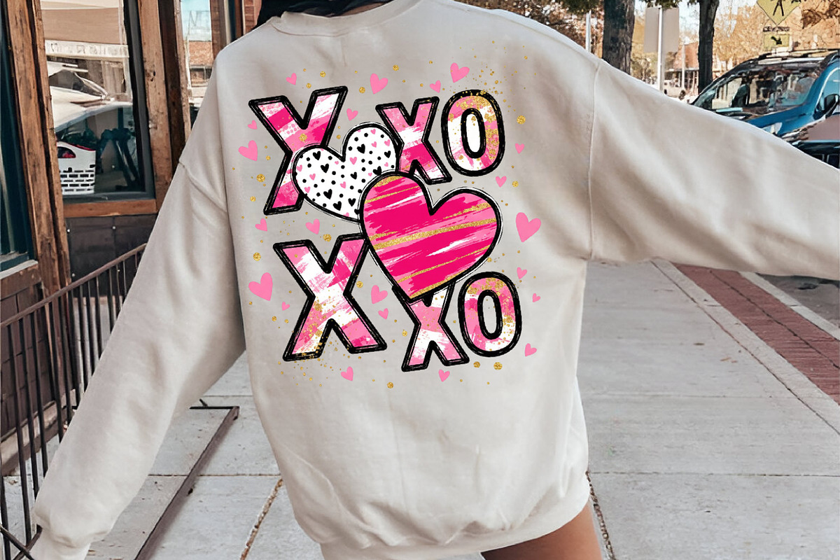 XOXO Valentine Day Heart PNG, an Illustration by SinaCreation (Photo 9 of 11)