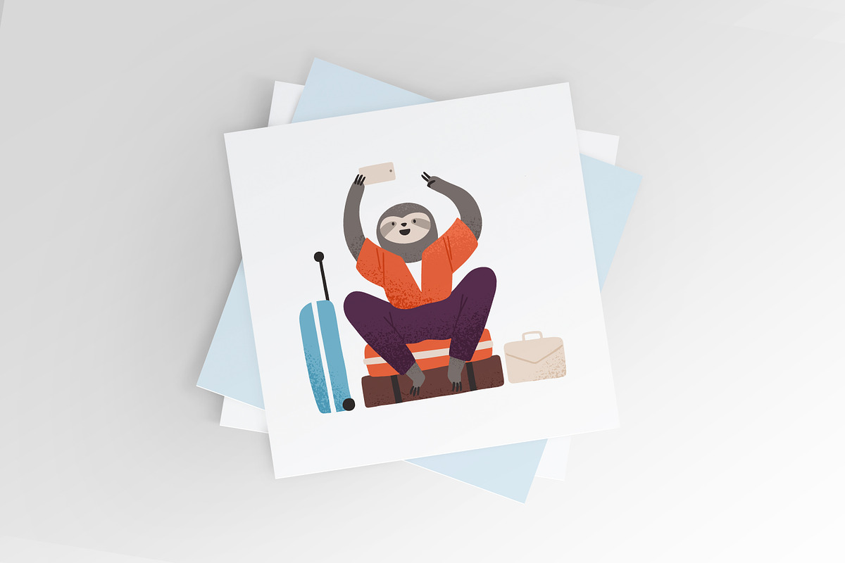 Cute animals travel set, an Animal Illustration by Good Studio (Photo 2 of 3)