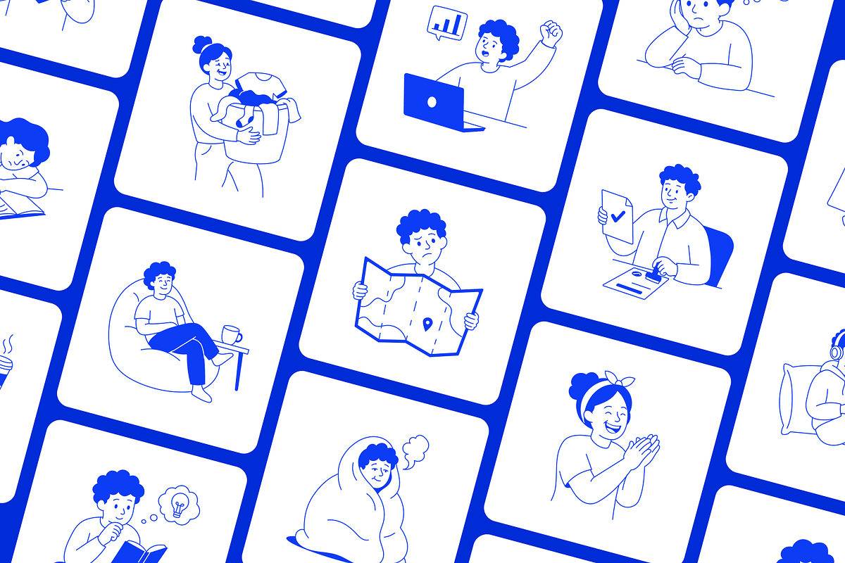 Animated 70 People Illustrations, a Person Illustration by Vectors Market (Photo 3 of 4)