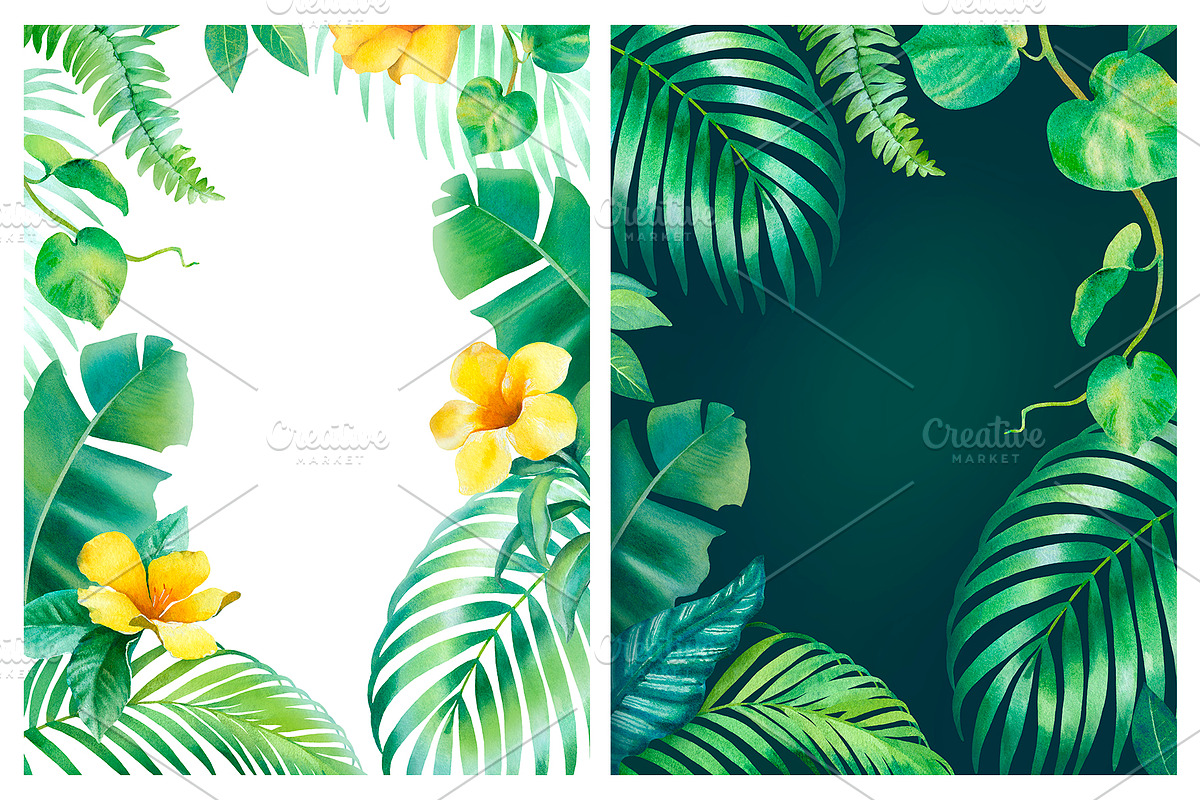 Tropical flora, a Texture Illustration by Sundra (Photo 13 of 15)