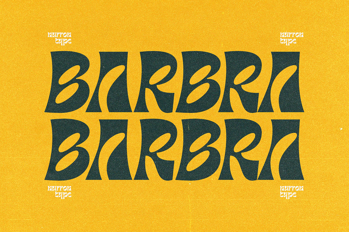 Barbra Display, a Font by nurrontype (Photo 1 of 15)