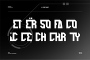 VB Veleon - Futuristic Font, a Sans Serif Font by VALIANTBROTHA (Thumbnail 3 of 9)