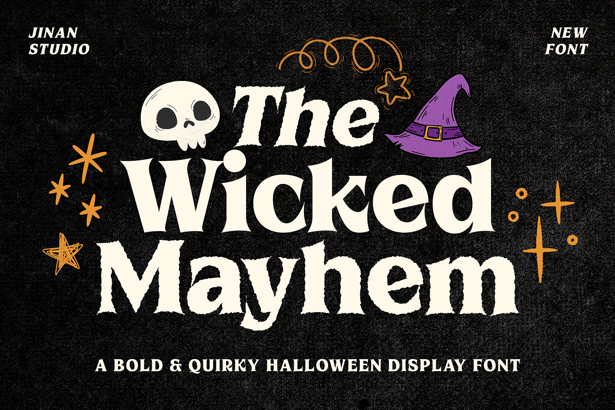 Wicked Mayhem, a Serif Font by Ainun Jinan (Photo 1 of 9)