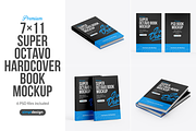 Super Octavo Hardcover Book Mockup, a Cups & Container Mockup by SimplDesign (Thumbnail 1 of 13)