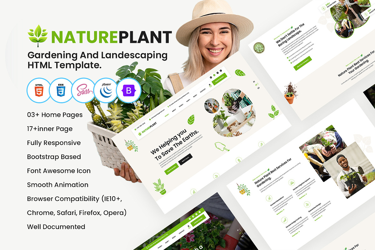 Gardening & Landscaping Template, a Bootstrap Template by CodexCoder Themes