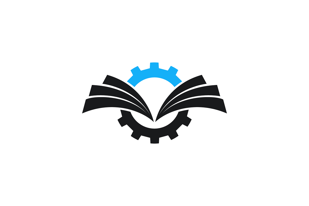 Gear Book Logo Vector Template, a Branding & Logo Template by majesticlogo