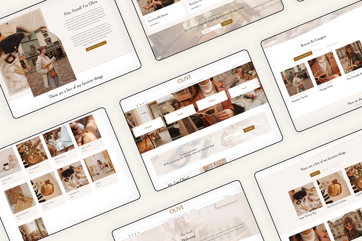 Olive | Feminine Blog Theme, a WordPress Template by Gadabout Studio (Photo 2 of 2)