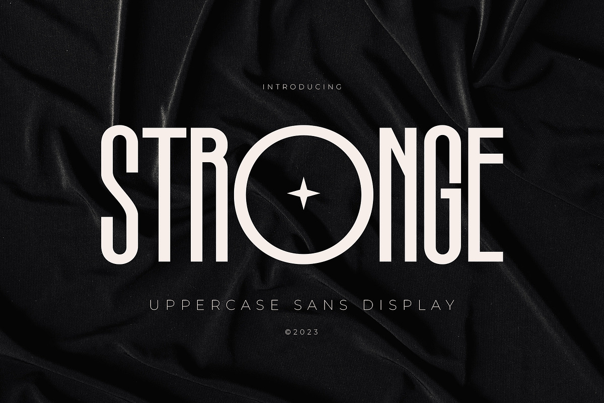 Stronge Display Condensed Sans, a Sans Serif Font by Violet Natural (Photo 1 of 7)