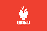 Fire Skull Logo Illustration, a Branding & Logo Template by yopie (Thumbnail 2 of 3)