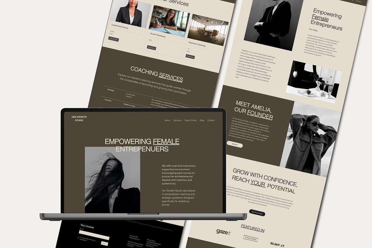 Wix Coaching, Small Business Website, a Wix Template by Sky Dore Design (Photo 8 of 12)