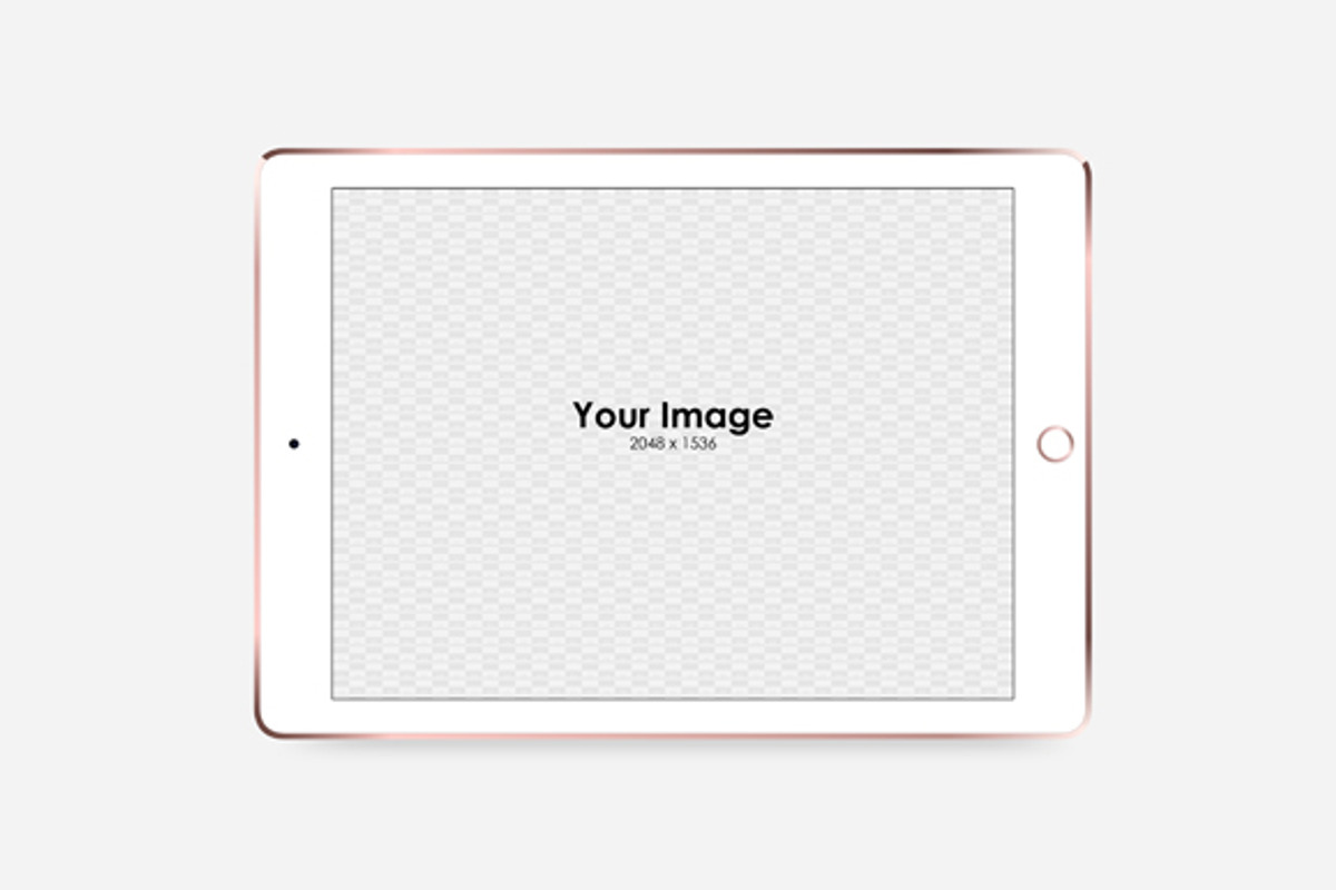 iPad Isometric & Simple Mockups Set, an iPad Mockup by tamiq (Photo 2 of 7)