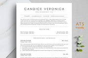 ATS Resume Template - CANDICE, a Resume Template by TheStandOutResume (Thumbnail 1 of 7)