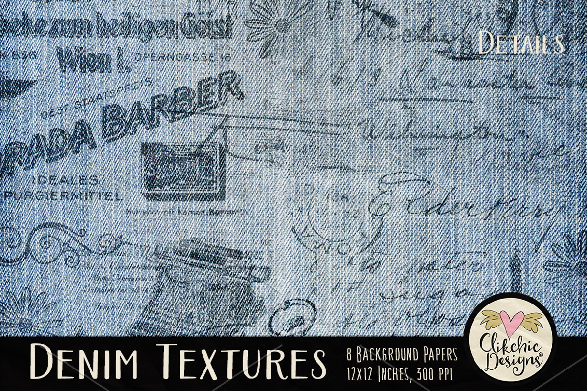 Denim Texture Paper Pack preview 3