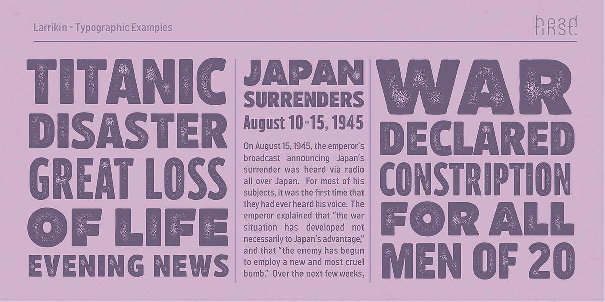 Larrikin, a Sans Serif Font by HeadFirst (Photo 8 of 13)