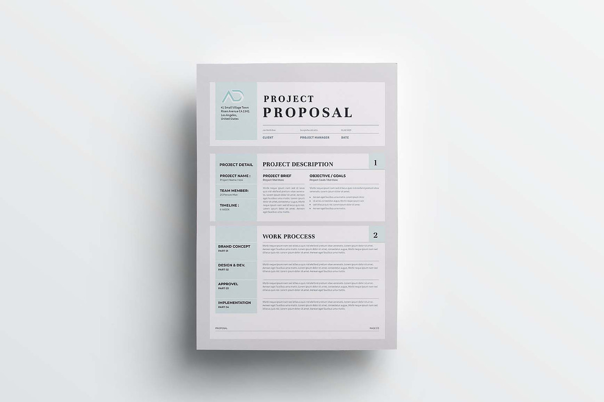 Proposal | MS Word & Indesign, a Stationery Template by design_hut (Photo 3 of 7)
