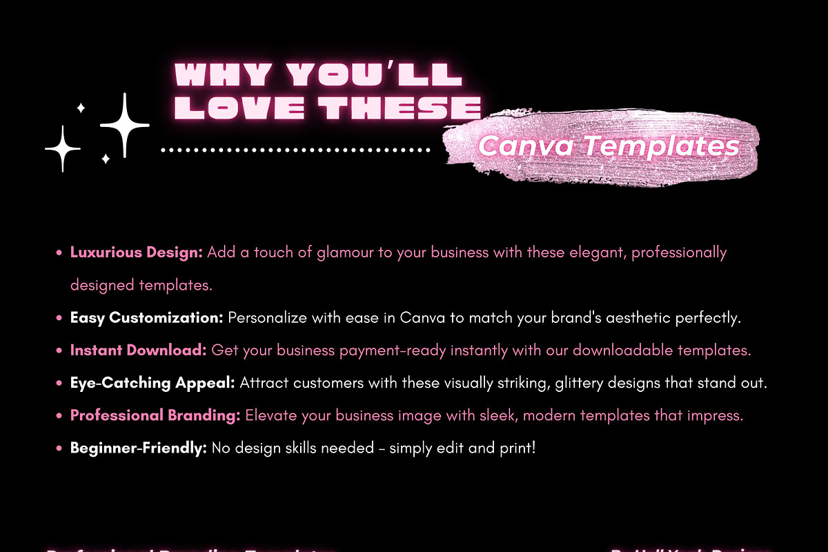 Glam Girl Biz Price Lists Templates, a Marketing Template by Hell Yeah Designs (Photo 2 of 6)