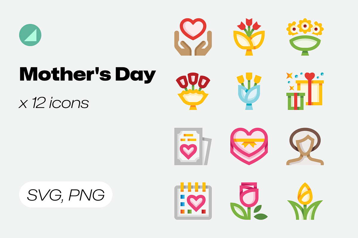Basicons / Holidays / Mother's Day, a Duotone Icon by Danil Polshin