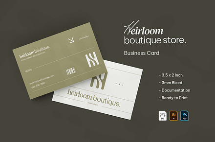 Boutique Store - Business Card