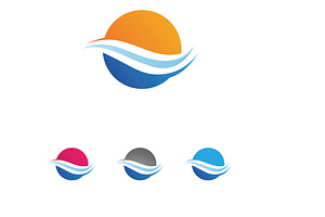 Wave logo template vector simple, a Graphic by LOGOCREATIVE
