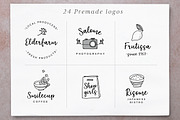 Elderflower script font + logos, a Script Font by Tabita's shop (Thumbnail 3 of 15)