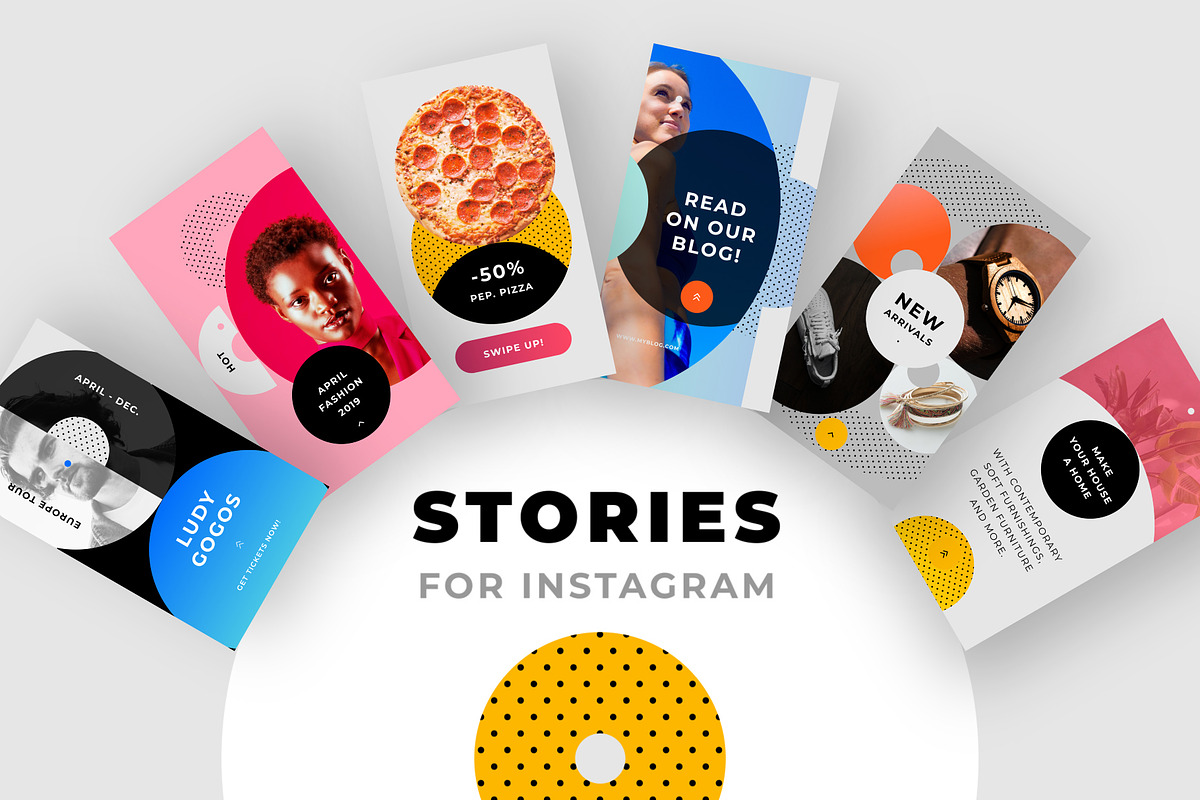 Instagram Stories Pack No.1 (PS), a Social Media Template by Atamotion (Photo 1 of 8)