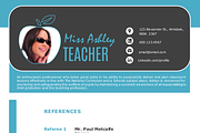 Modern teacher resume for MS Word, a Resume Template by Inkpower (Thumbnail 5 of 5)