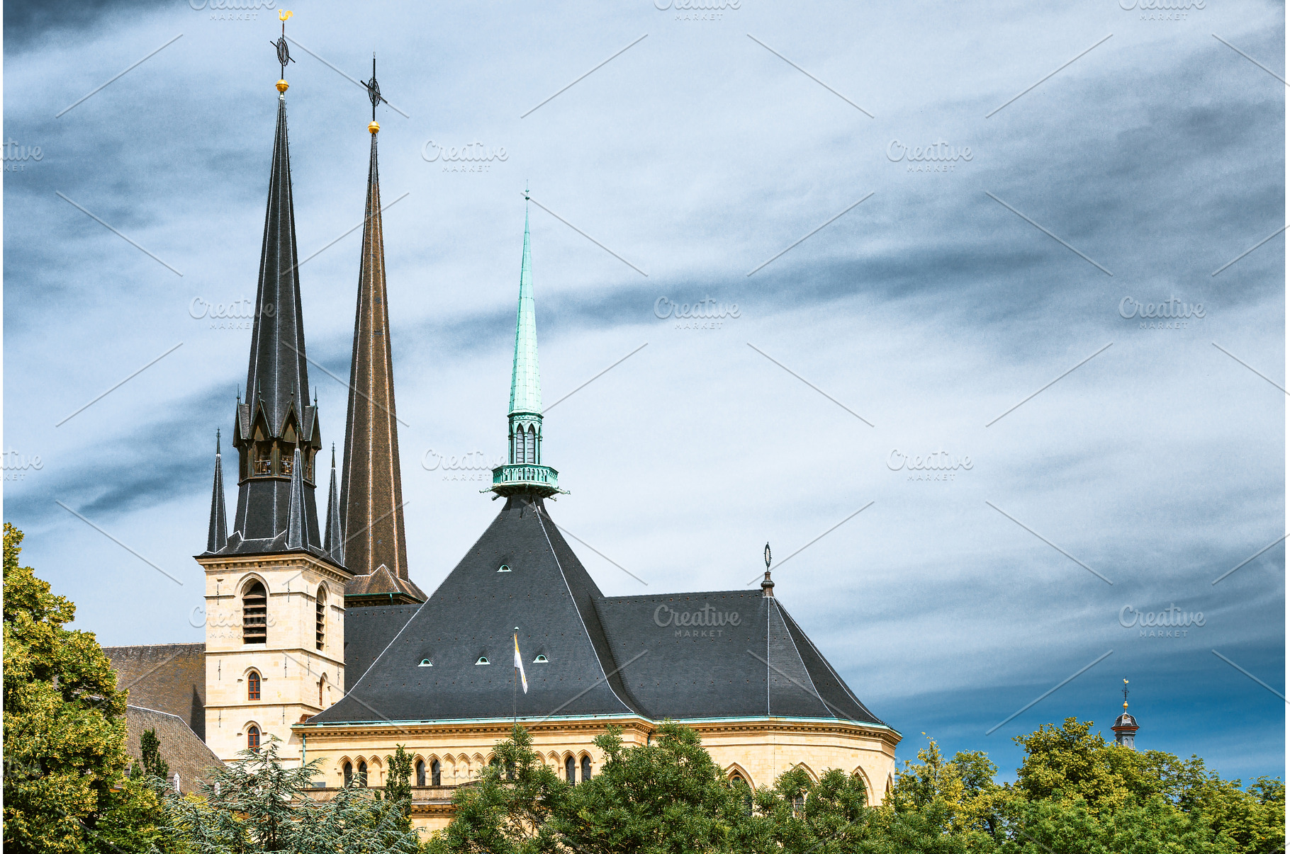 Luxembourg. Notre-dame Cathedral, an Architecture Photo by Our Amazing World