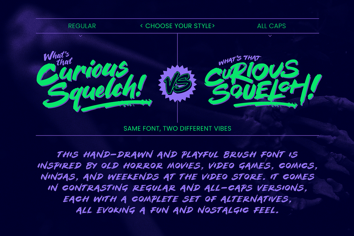 More Brains! Retro Horror Font, a Handwritten Font by Wingsart Studio (Photo 2 of 14)
