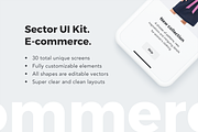 Sector UI Kit. E-commerce, an UI Kit Template by Singlayn (Thumbnail 3 of 7)