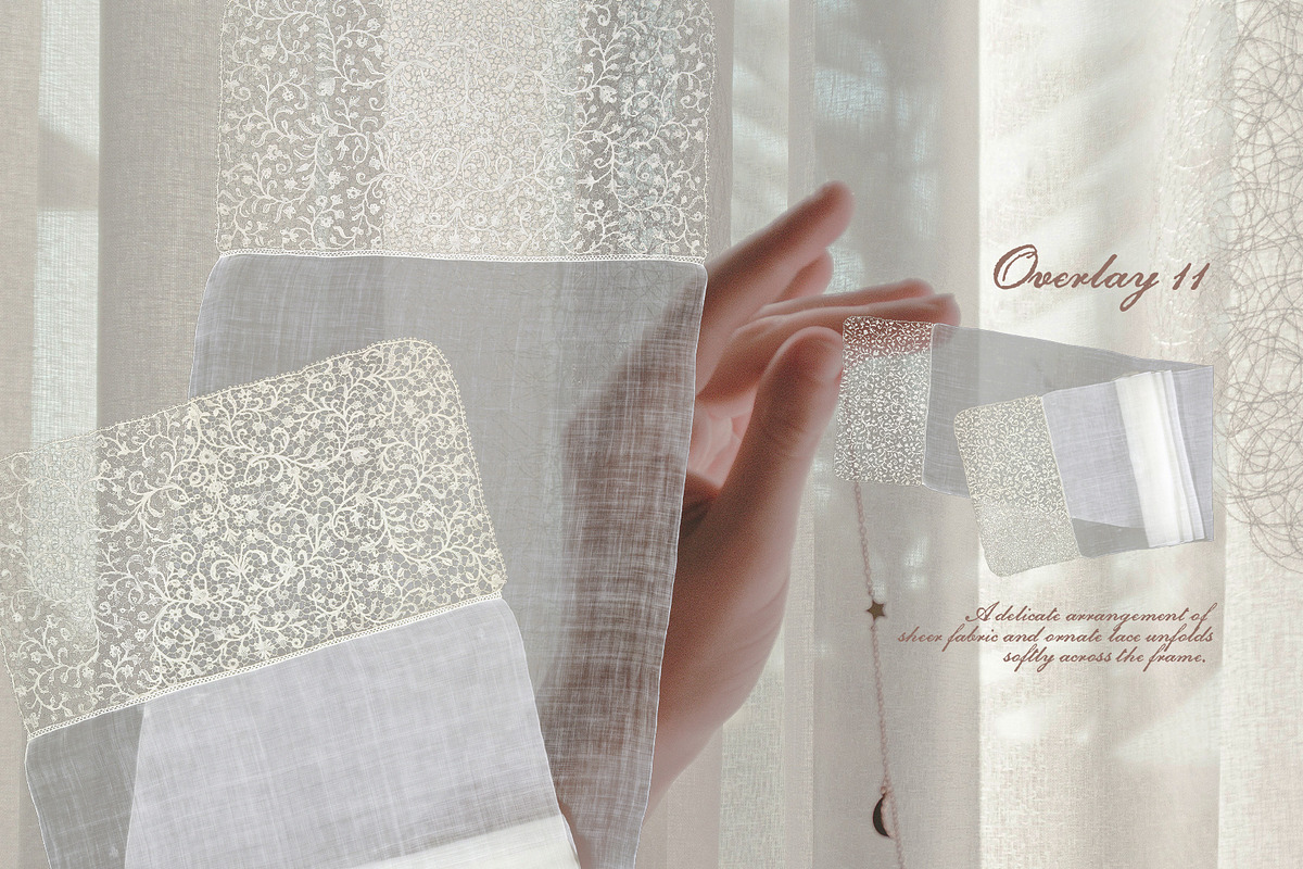 Vintage Lace Pieces Overlays, a Texture Graphic by Kaleriia (Photo 12 of 18)