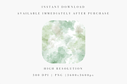 Green Watercolor Pattern, a Decorative Illustration by Pati Charm Studio (Thumbnail 2 of 7)
