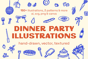 Dinner Party Illustrations