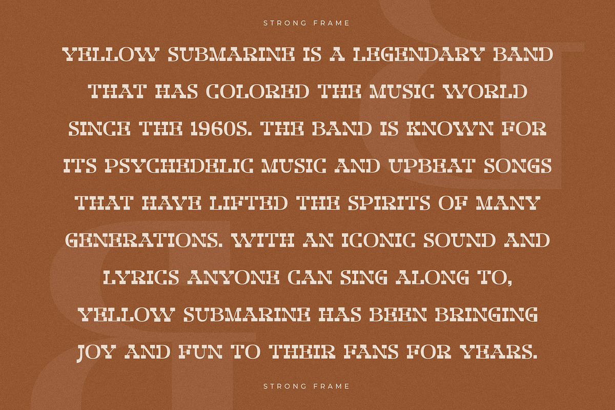 Strong Frame New Slab Serif Font, a Slab Serif Font by Storytype Studio (Photo 10 of 15)