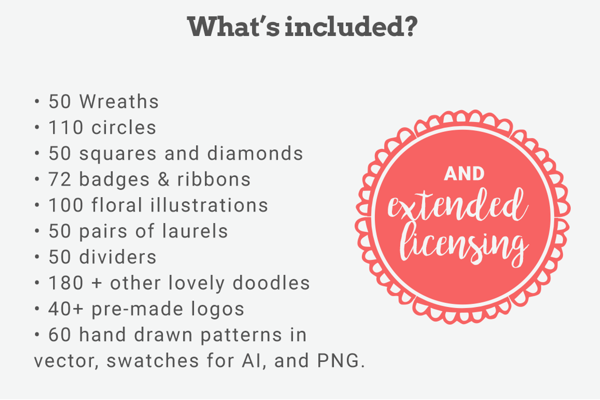 Big Hand Drawn Logo Kit, a Branding & Logo Template by Brandi Lea Designs (Photo 2 of 32)