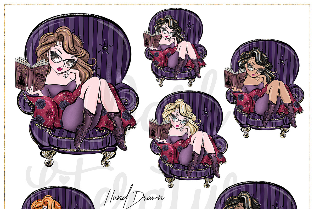 Dark Academia Hand Drawn Clipart, a Decorative Illustration by Masha  Studio (Photo 3 of 6)
